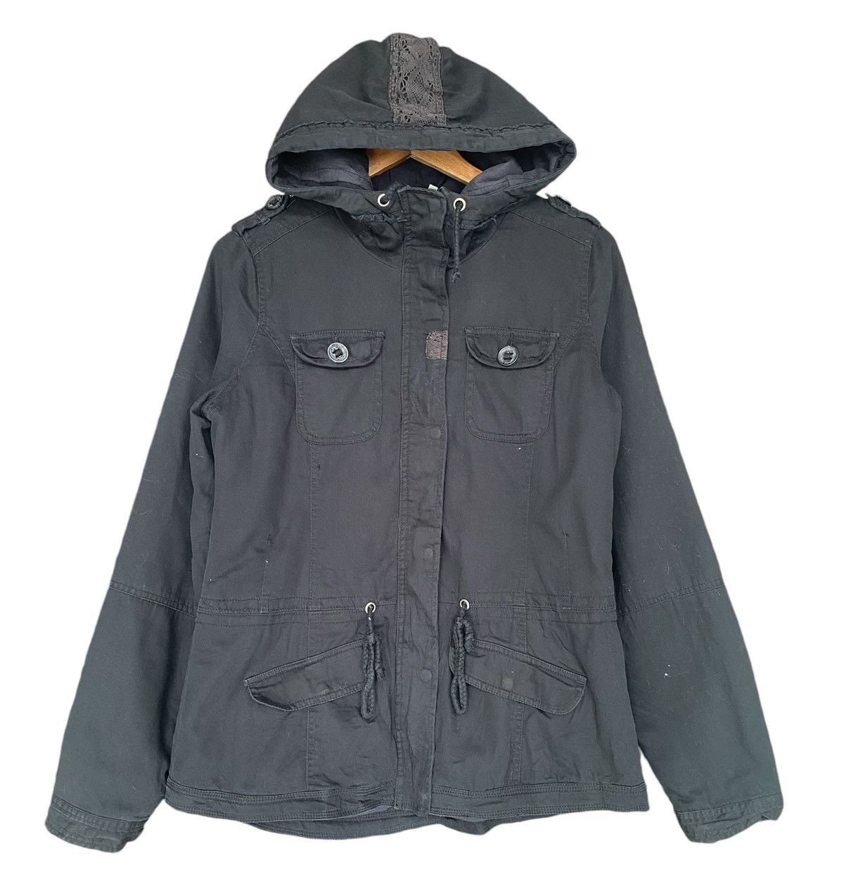 If Only Was True Black ROXY Hoodie Jacket Zipper Size US M / EU 48-50 / 2 - 1 Thumbnail