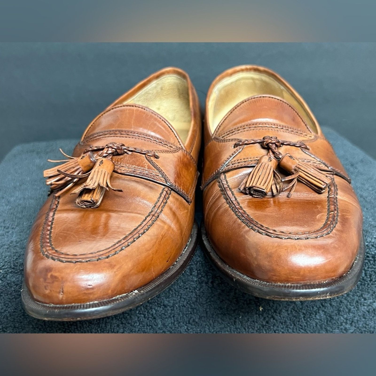 Johnston & Murphy Men’s 11.5 M Johnston Murphy Hayes Tassel Dress Loafers Size US 11.5 / EU 44-45 - 4 Thumbnail
