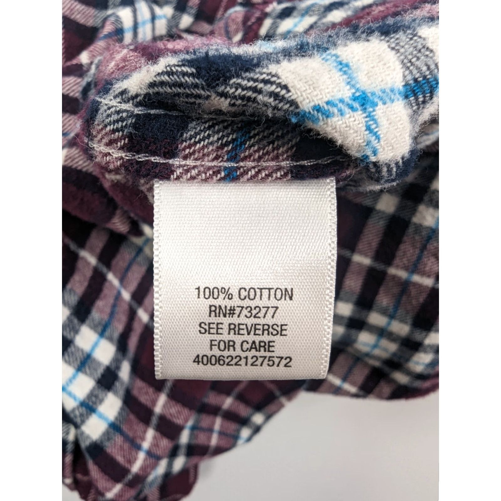 Croft & Barrow Croft & Barrow Men’s Shirt Burgundy Plaid Flannel Cotton Long Sleeve Button-Up Size L Size US L / EU 52-54 / 3 - 7 Thumbnail