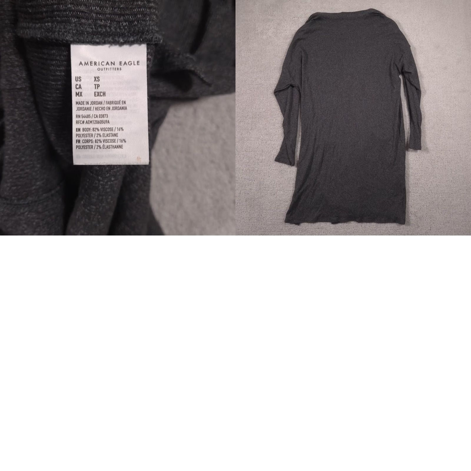 American Eagle Outfitters American Eagle Outfitters Cardigan Sweater Womens XS Gray V Neck Button Front Size XS / US 0-2 / IT 36-38 - 9 Thumbnail