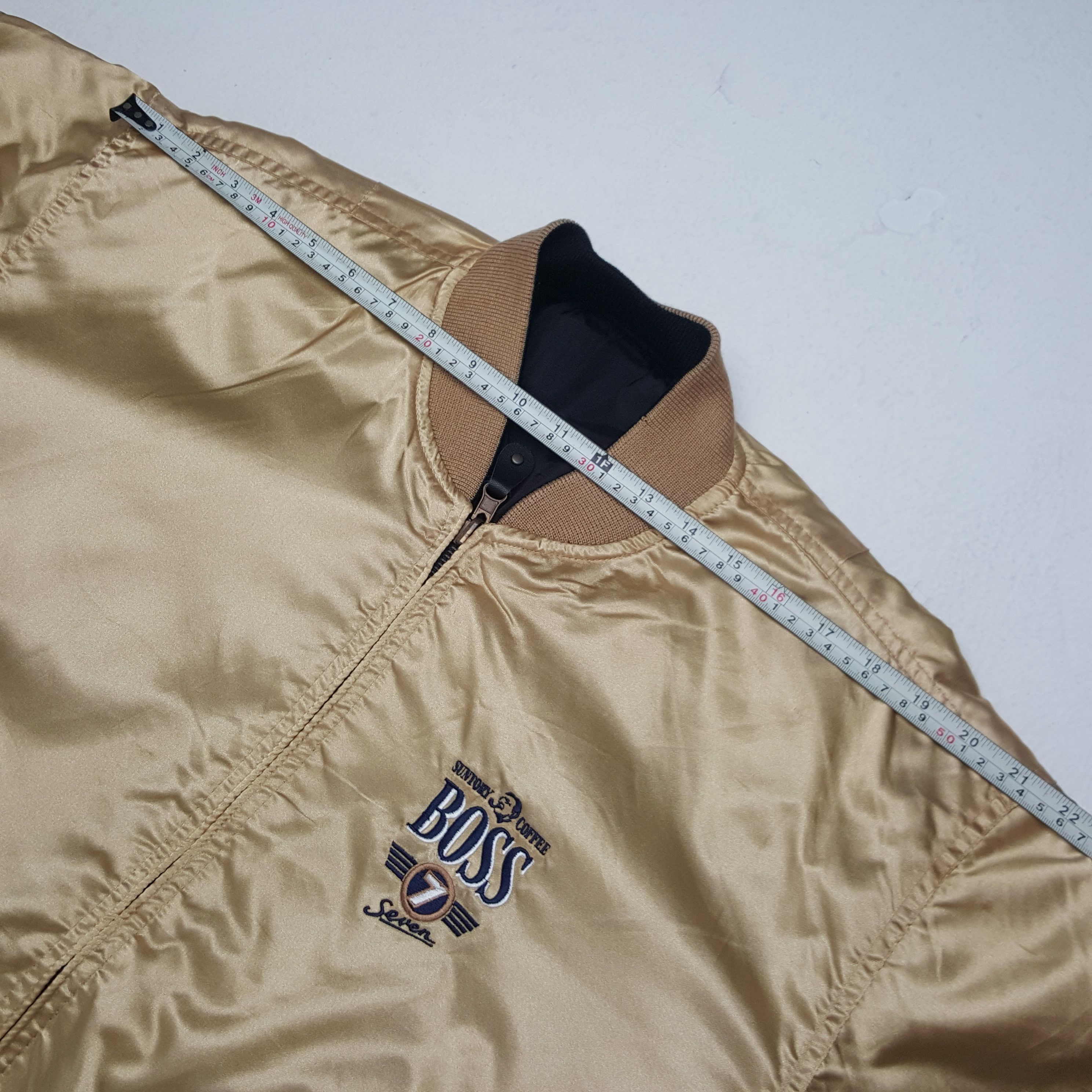 Japanese Brand × Vintage Vintage Suntory Coffee Boss Reversible Bomber Jacket Size US L / EU 52-54 / 3 - 6 Thumbnail