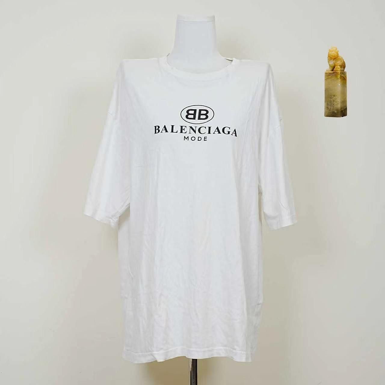 Balenciaga Balenciaga Logo T-Shirt Size L Size US L / EU 52-54 / 3 - 1 Thumbnail