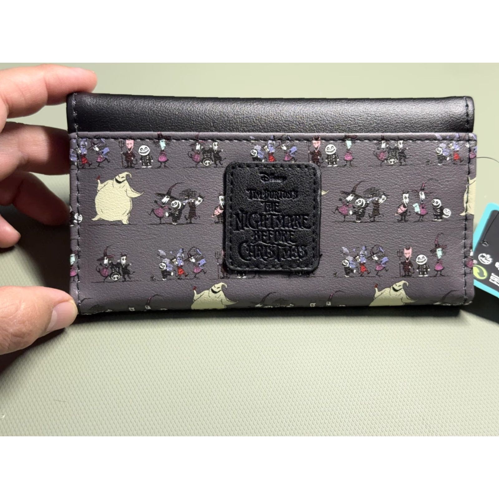 Vintage LOUNGEFLY Disney Nightmare Before Christmas Flap Wallet Lock Shock Barrel Black One Size Womens Size ONE SIZE - 3 Thumbnail