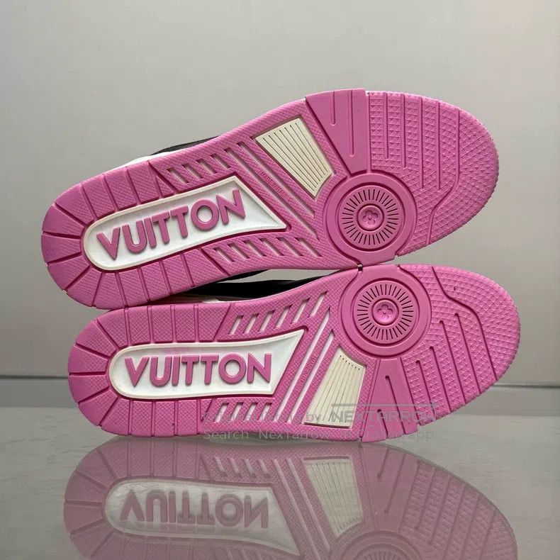 Louis Vuitton Louis Vuitton TRAINER New Black and White Pink shoes Size US 7 / IT 37 - 8 Thumbnail