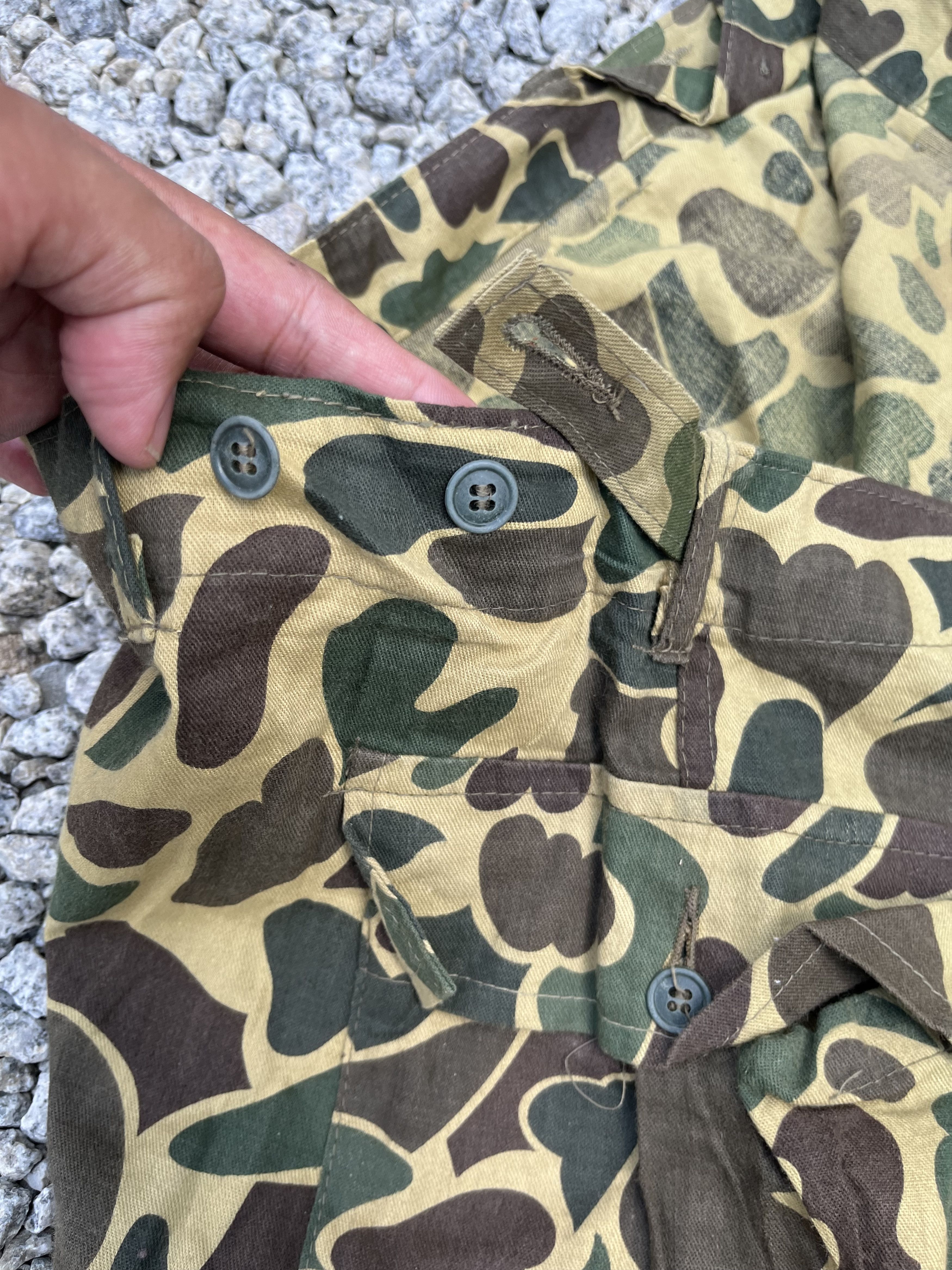 Japanese Brand × Vintage Vintage 80s Army Frog Skin Camouflage Military Style Size US 38 / EU 54 - 7 Thumbnail