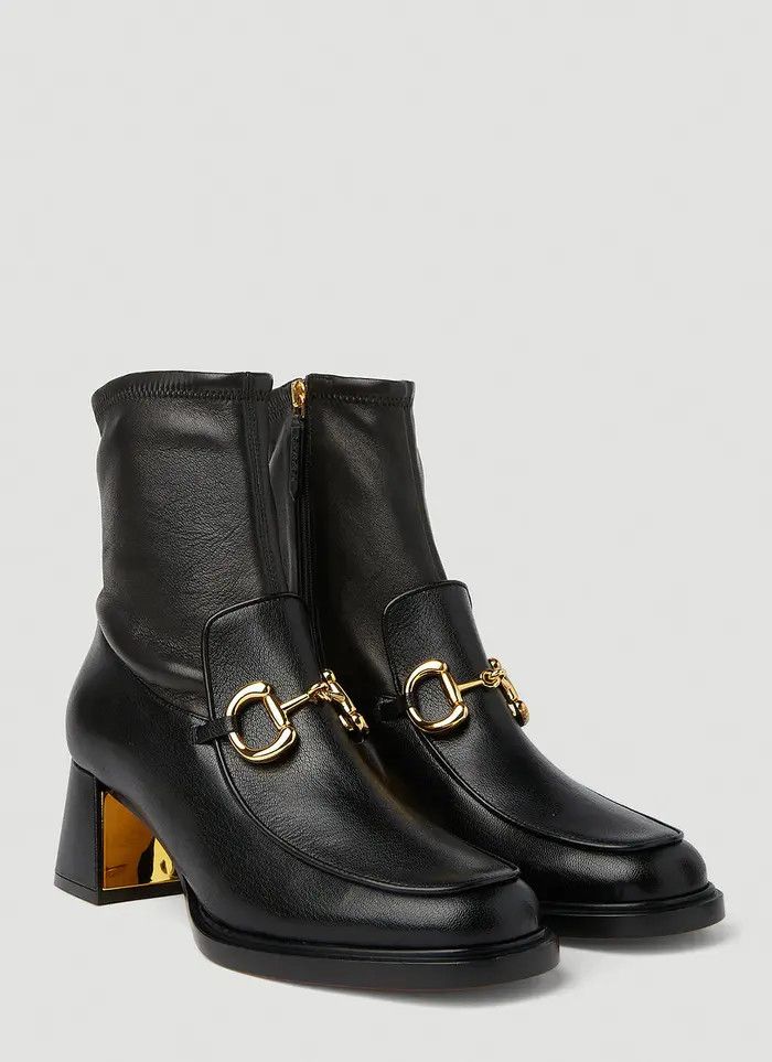Gucci o1s1wg110925 Boots With Horsebit in Black Size US 4.5 / IT 34.5 - 2 Thumbnail