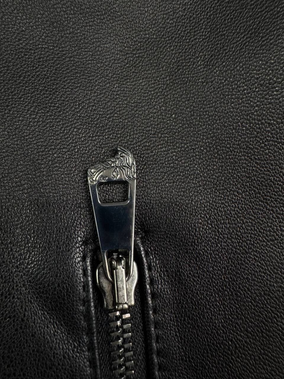 Versace Versace Collection Leather Moto Jacket Braided Accents Size US L / EU 52-54 / 3 - 6 Thumbnail