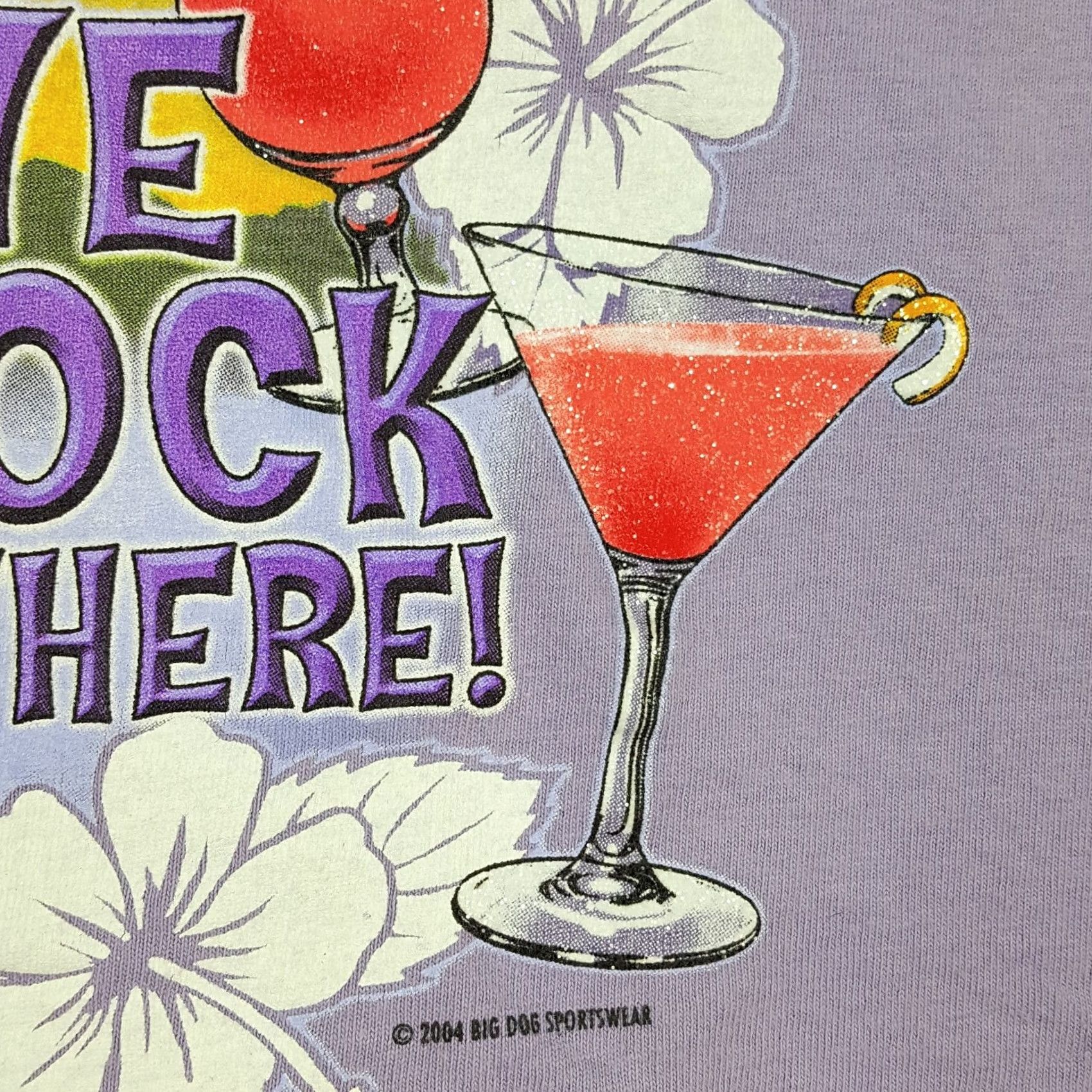 Big Dogs VINTAGE Big Dogs Margarita Size L Purple Flower Beach T Shirt 90s Tropical Womens Size US L / EU 52-54 / 3 - 4 Thumbnail