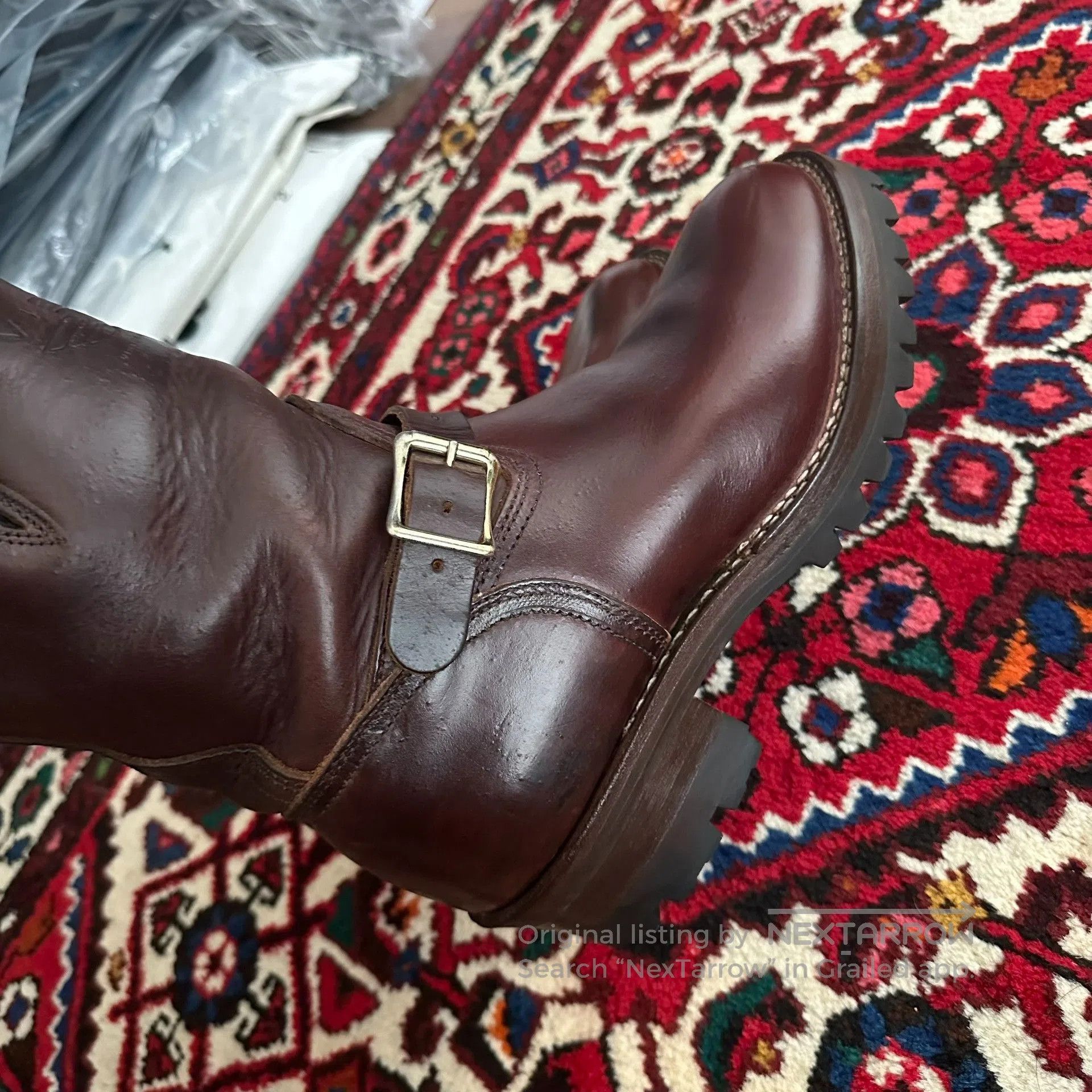 Viberg Viberg Engineer Boots Red Leather 8E. Size US 8 / EU 41 - 5 Thumbnail