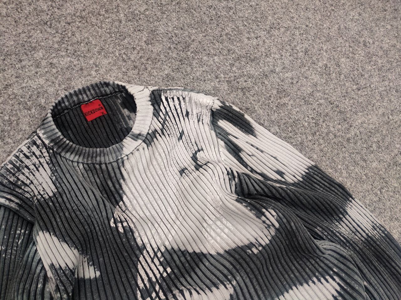 If Six Was Nine Vintage Opium l.g.b. Style Ribbed Sweater with print Y2K Size US M / EU 48-50 / 2 - 7 Thumbnail