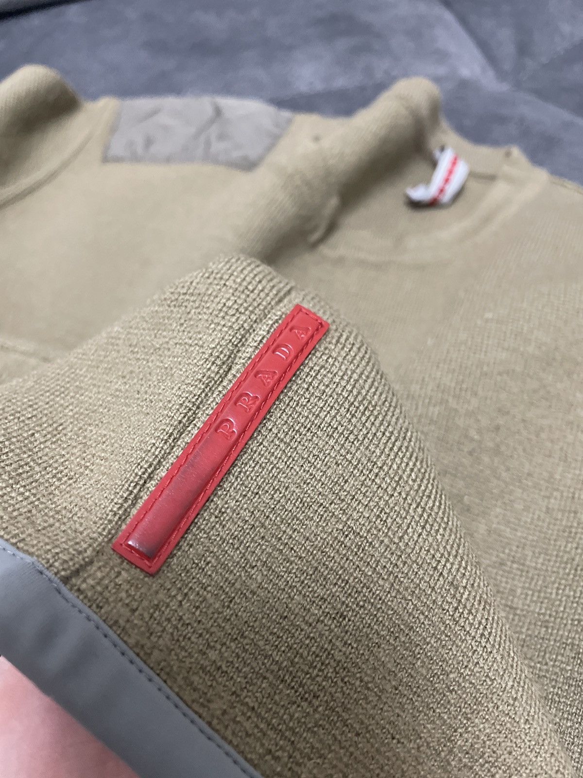 Prada Prada Sport Vintage Olive Stretch Red Tab Knit Sweater Size US S / EU 44-46 / 1 - 13 Thumbnail