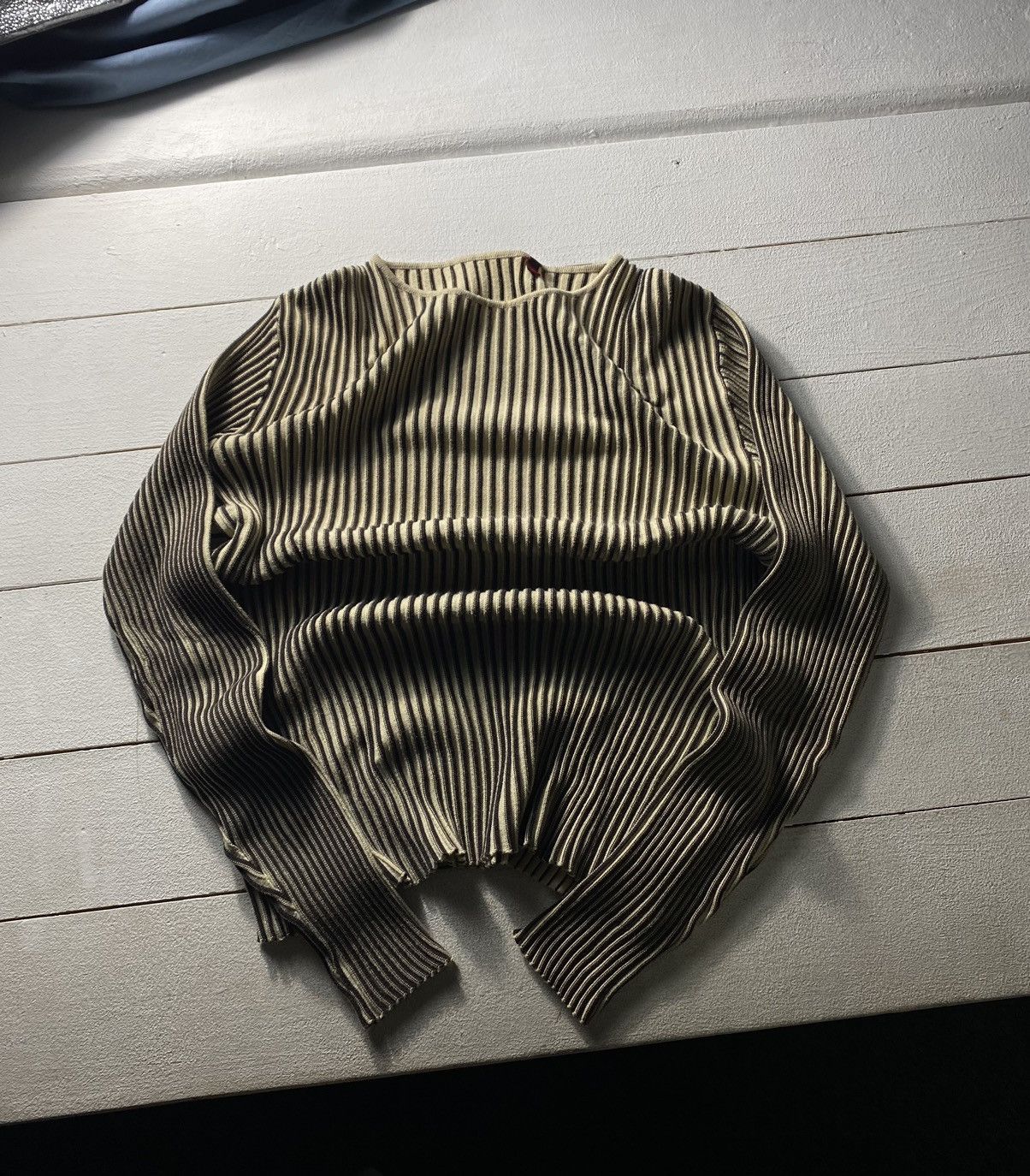 If Six Was Nine × Japanese Brand 💢RARE OPIUM AVANT GARDE SWEATER STRIPED GOTHIC MENS LARGE Size US L / EU 52-54 / 3 - 1 Thumbnail