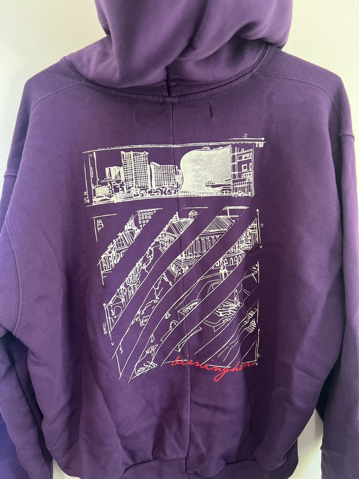 Off-White Off white X selfirdge purple limited hoodie Size US M / EU 48-50 / 2 - 10 Thumbnail