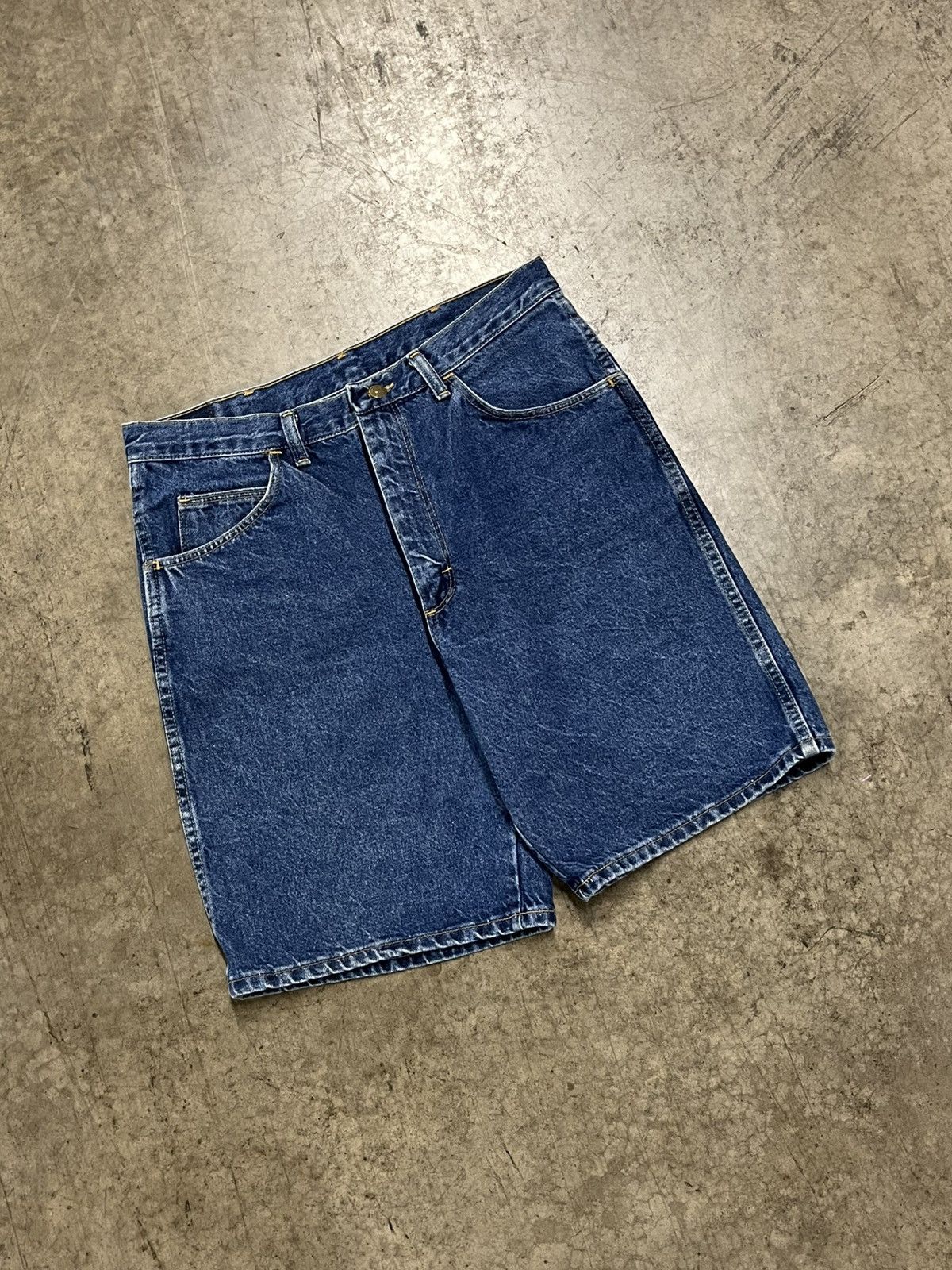 Vintage Jorts vintage wrangler baggy fit denim shorts summer hype Size US 32 / EU 48 - 1 Thumbnail