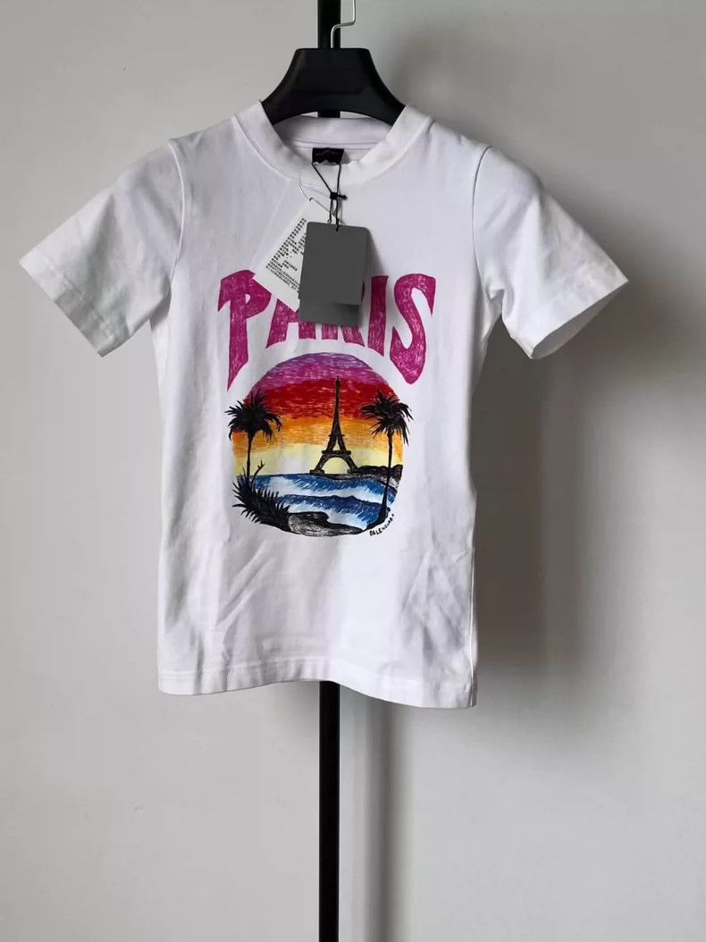 Balenciaga Balenciaga Sunset Tower Short Sleeve T-Shirt Size US S / EU 44-46 / 1 - 1 Thumbnail