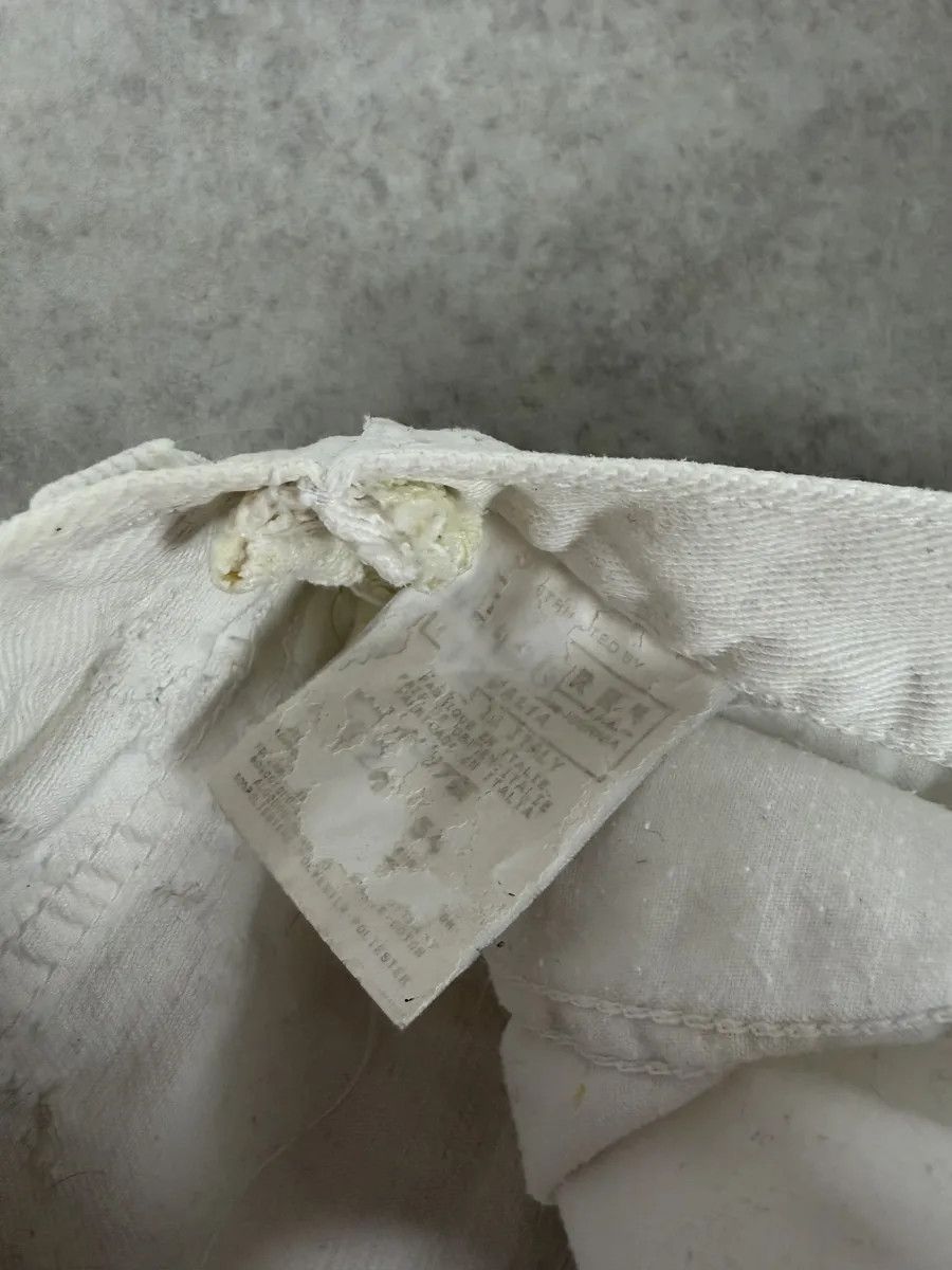 Versace 2000s Versace White Distressed Denim Jeans Size US 32 / EU 48 - 13 Thumbnail