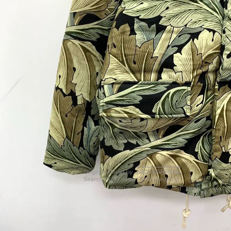 Loewe Loewe Green Floral All-Over Printed Cotton Hooded Long-Sle Size M / US 6-8 / IT 42-44 - 4 Thumbnail