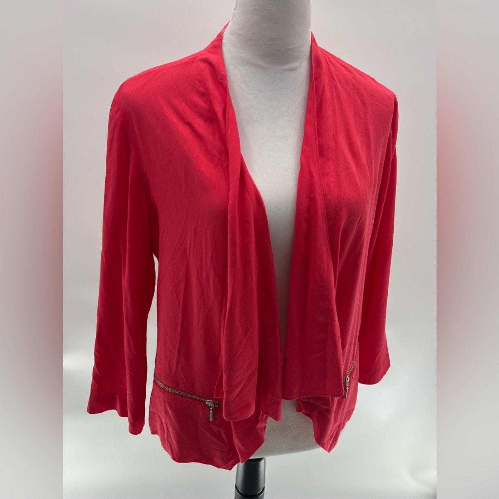 Chicos Chico's Slinky Cardigan Edgy Silhouette Sz 1 (M) Size M / US 6-8 / IT 42-44 - 5 Thumbnail
