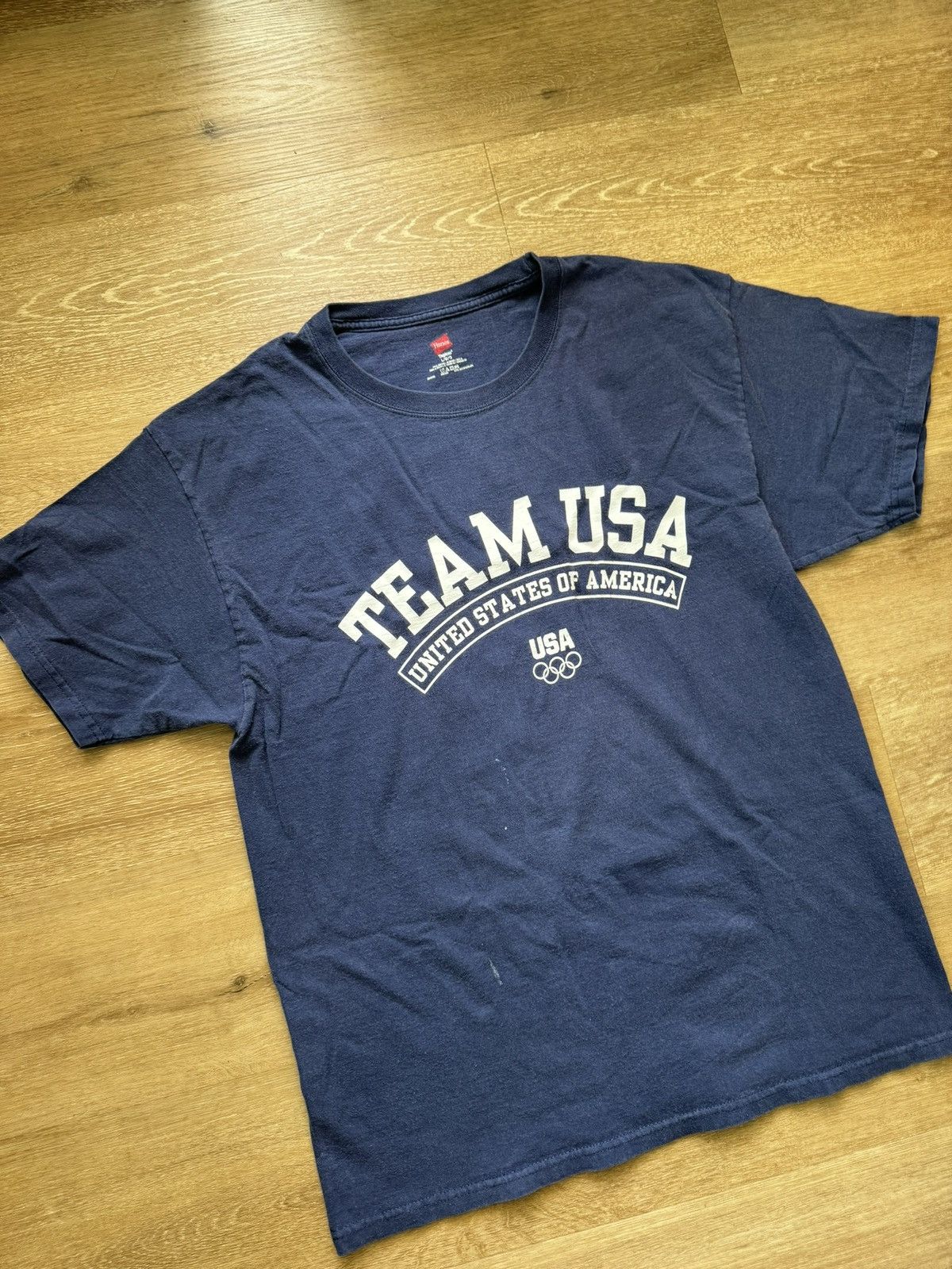 USA Olympics Olympic Tee - TEAM USA Official Arch Logo Dark Blue (Large) Size US L / EU 52-54 / 3 - 5 Thumbnail