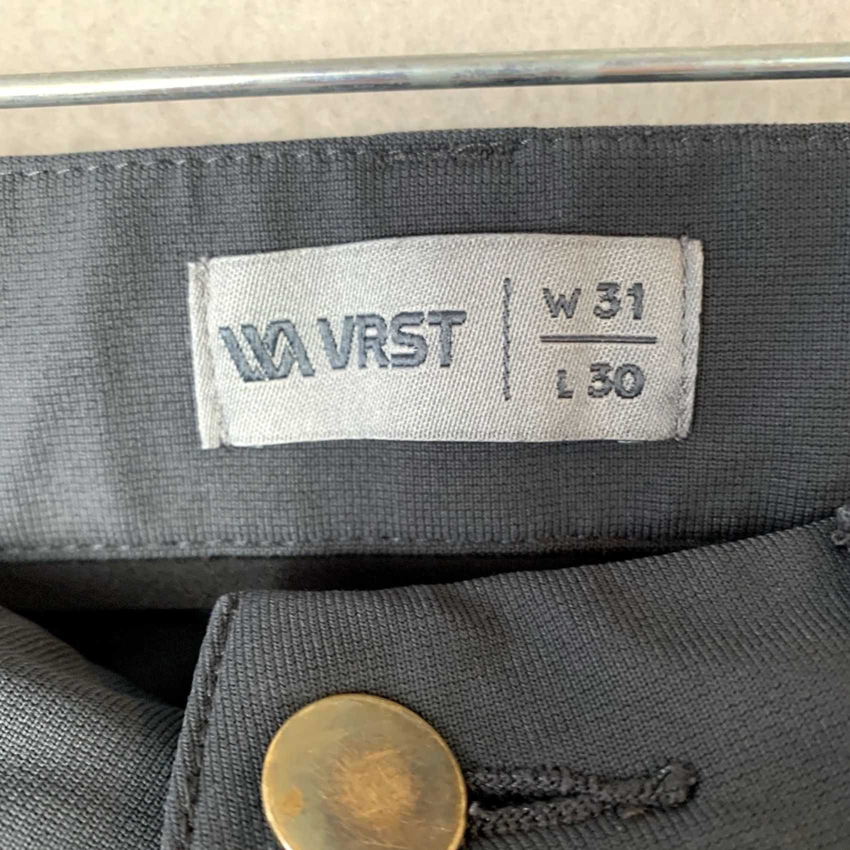 Vintage VRST Limitless Pants Mens 31x30 Gray Stretch Fabric Tapered Leg Chino Pants Size US 31 - 3 Thumbnail