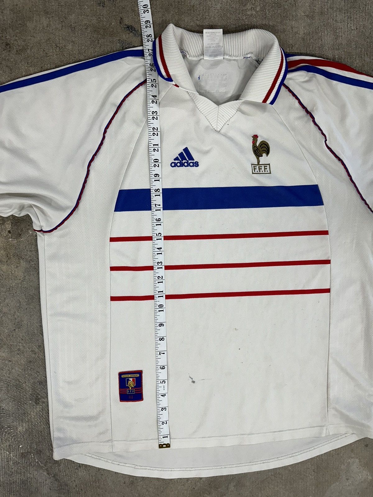 Adidas × Vintage Vintage 1998 Adidas 98-00 France World Cup Soccer Jersey Size US XL / EU 56 / 4 - 13 Thumbnail