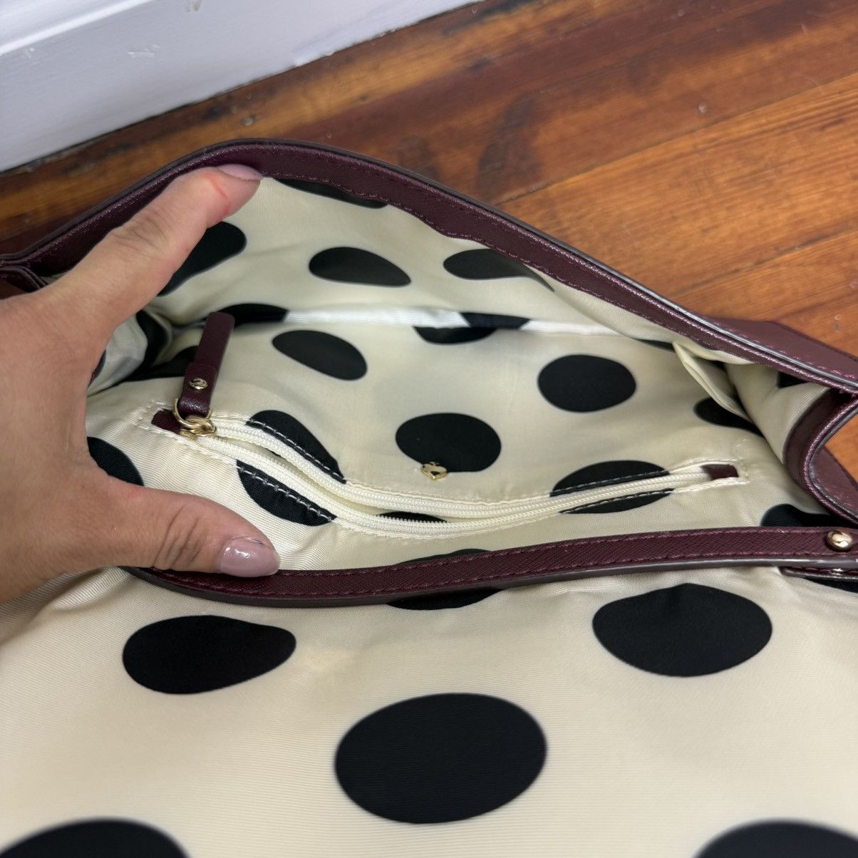 Kate Spade kate spade Plum Crossbody Wallet with Gold Logo Size ONE SIZE - 8 Thumbnail