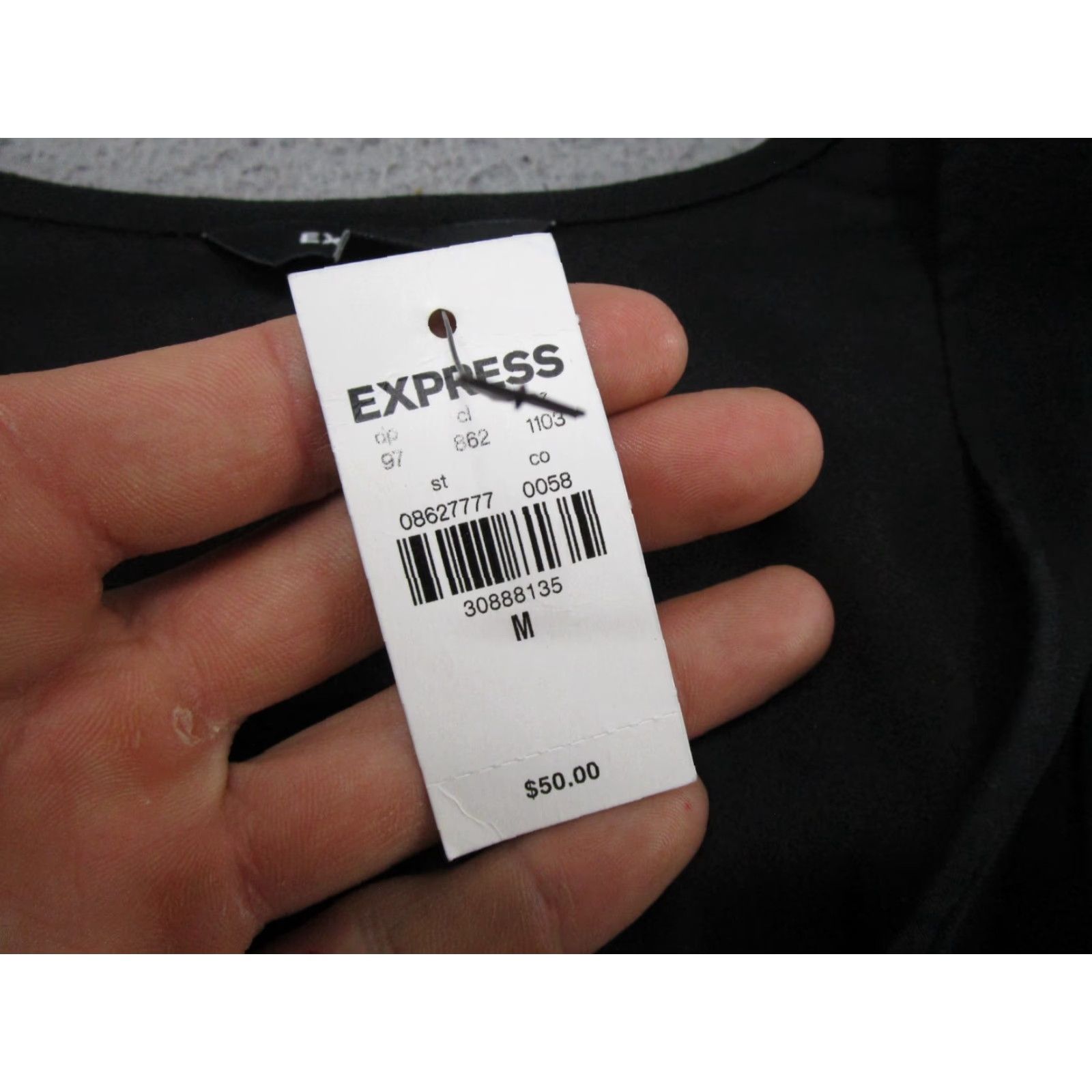 Express Express Blouse Shirt Womens Crotch Snap Short Sleeve Size M Black Preppy NEW Size M / US 6-8 / IT 42-44 - 2 Thumbnail