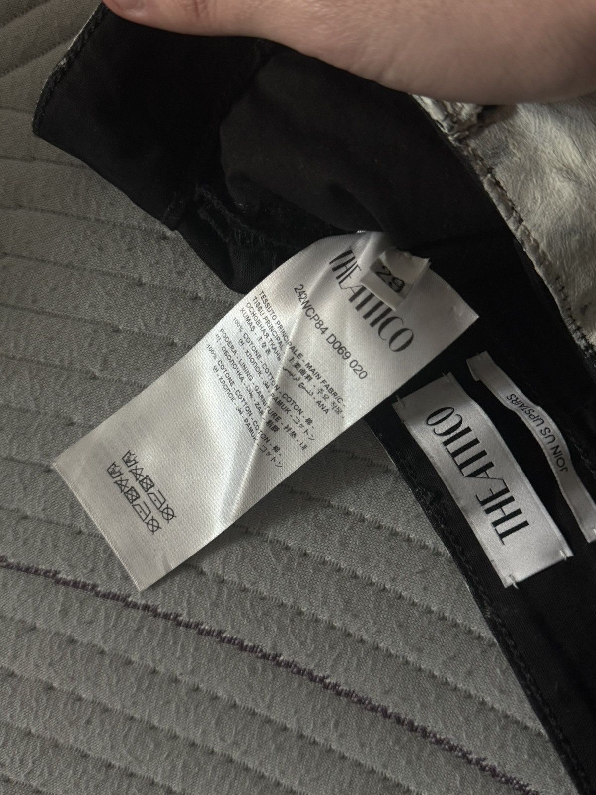 Other The Attico Runway Paint White Black Cargo Tactical Pants Size US 32 / EU 48 - 6 Thumbnail