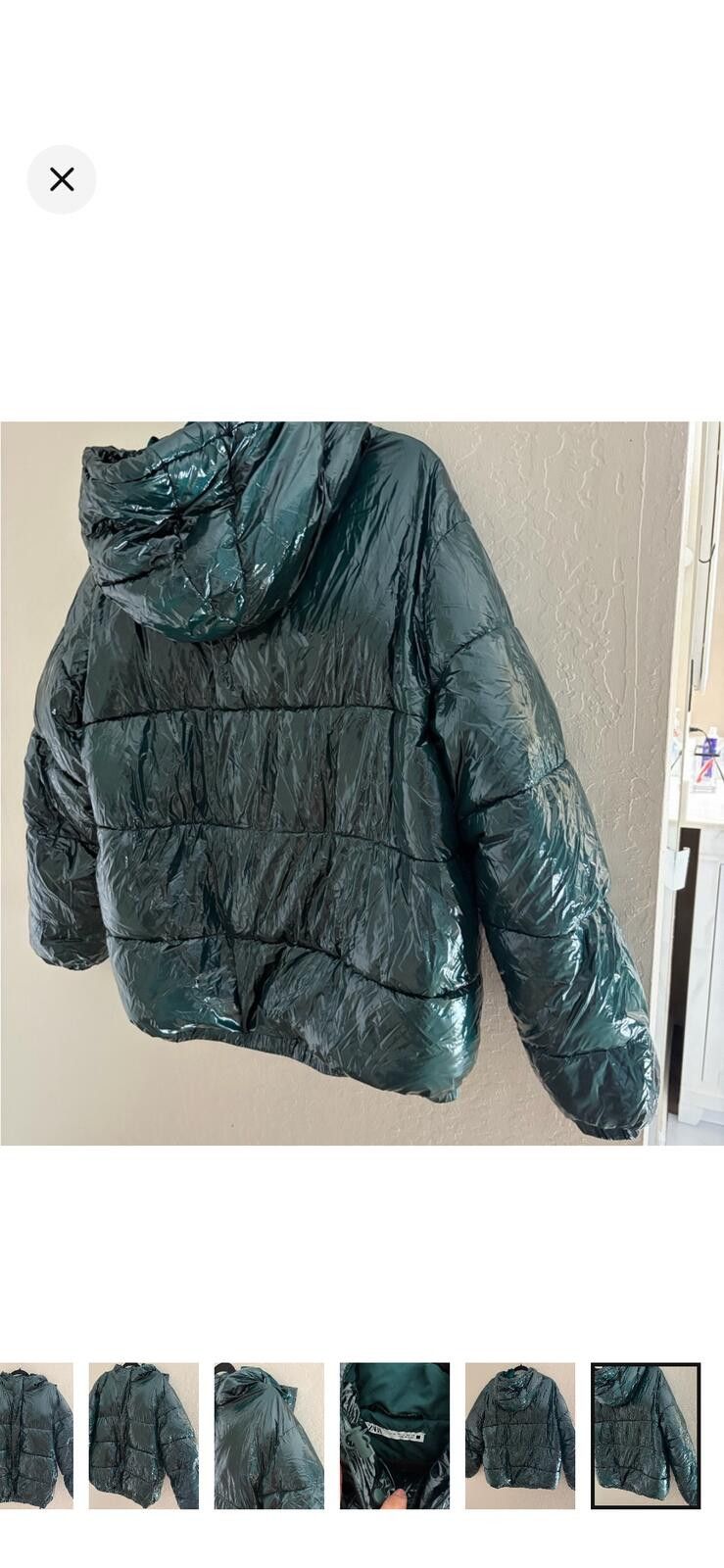 Zara Zara Men's Metallic Puffer Jacket Size US XL / EU 56 / 4 - 7 Thumbnail
