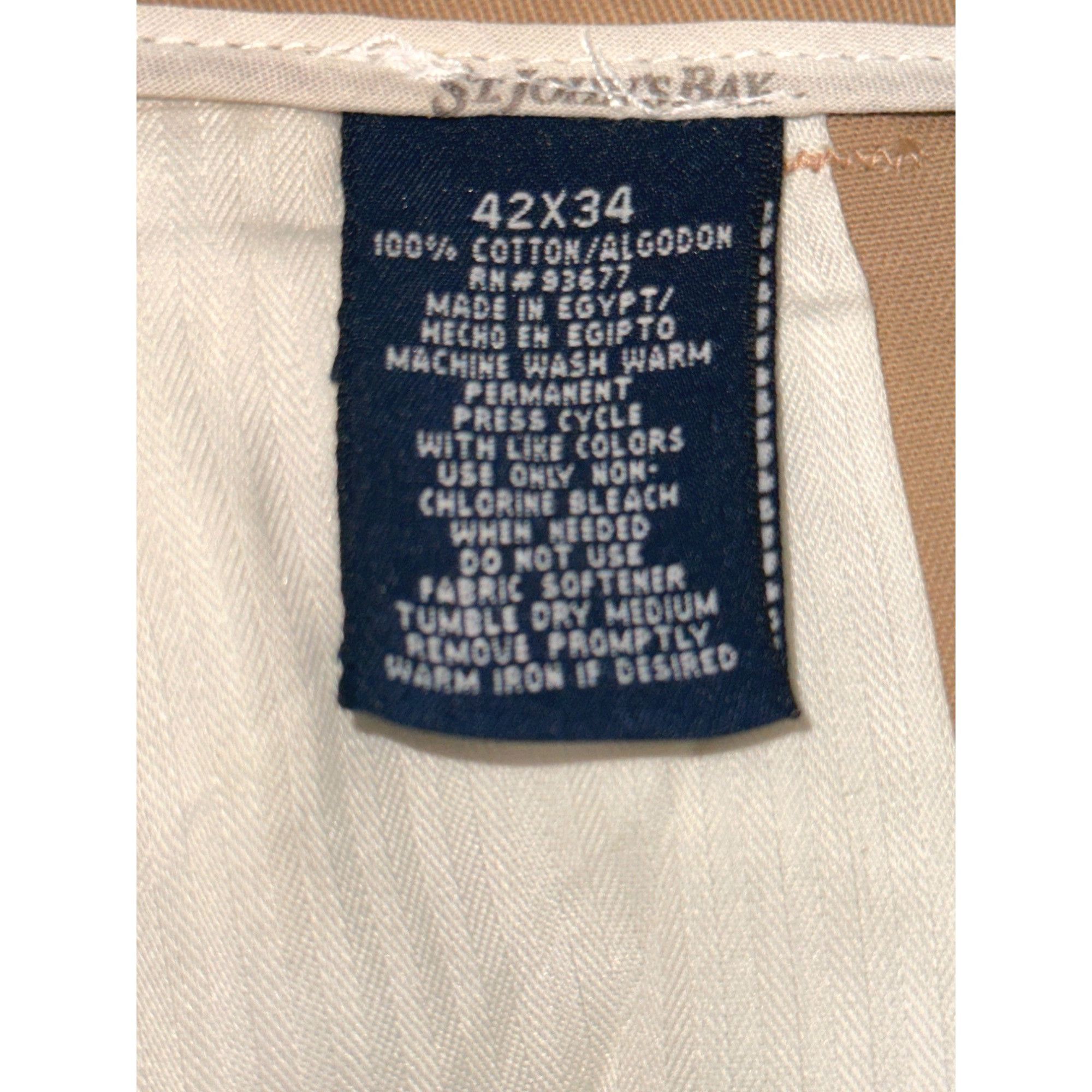 St. Johns Bay St. Johns Bay Mens Classic Fit Pleated Worry Free Pant Briti Size US 42 / EU 58 - 5 Thumbnail