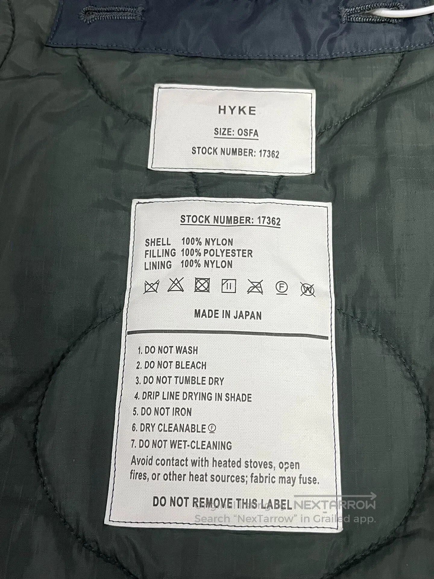 HYKE Hyke Quilted Nylon Cotton Vest. Size US M / EU 48-50 / 2 - 7 Thumbnail