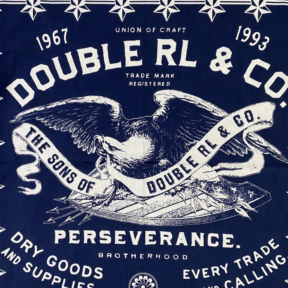 RRL Ralph Lauren ‼️LAST DROP‼️ RRL Bandana True Indigo Blue Size ONE SIZE - 5 Thumbnail