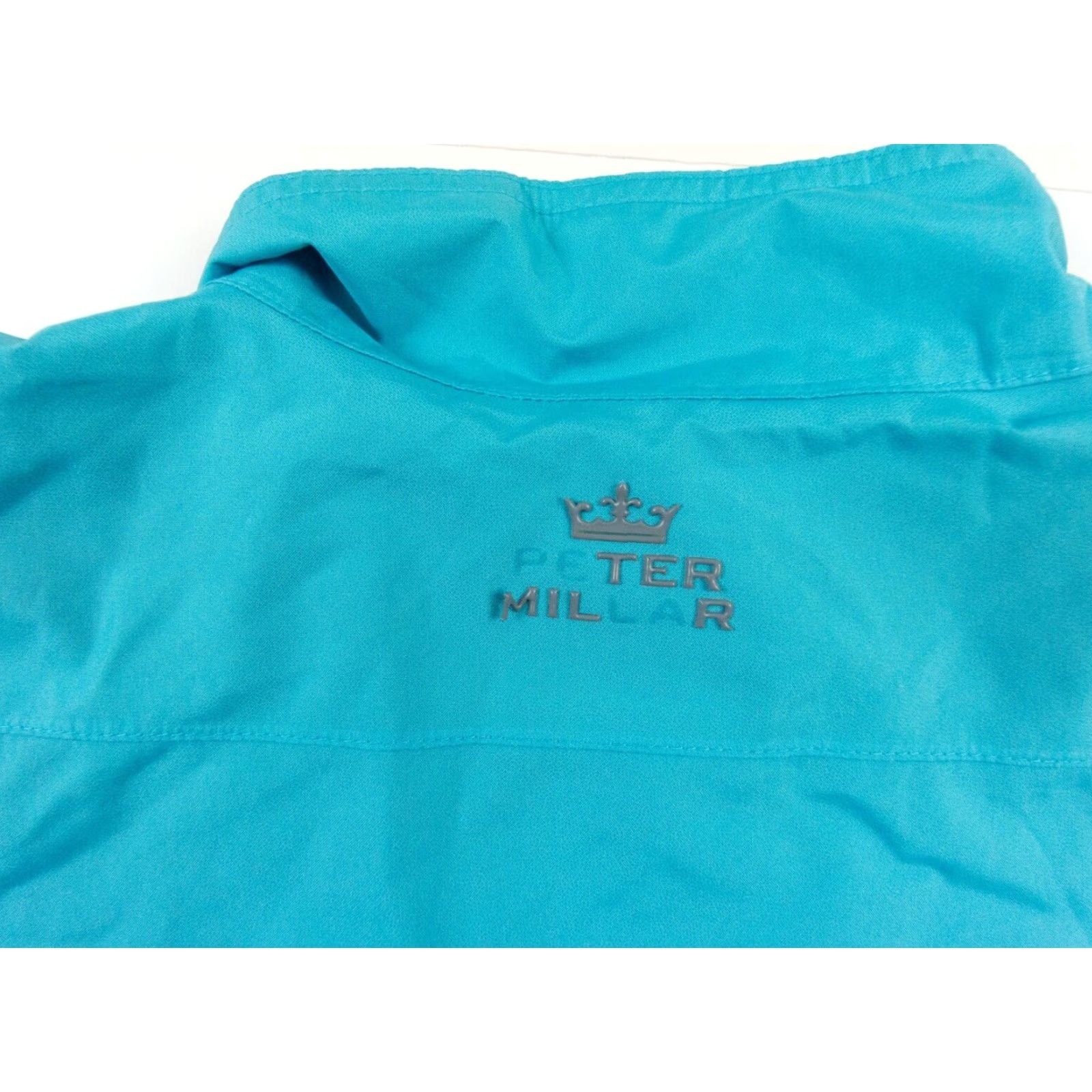 Peter Millar Peter Millar Jacket Mens XL Blue Windbreaker Full Zip Outdoor Water Resistant Windbreaker Regular Fit Size US XL / EU 56 / 4 - 6 Thumbnail