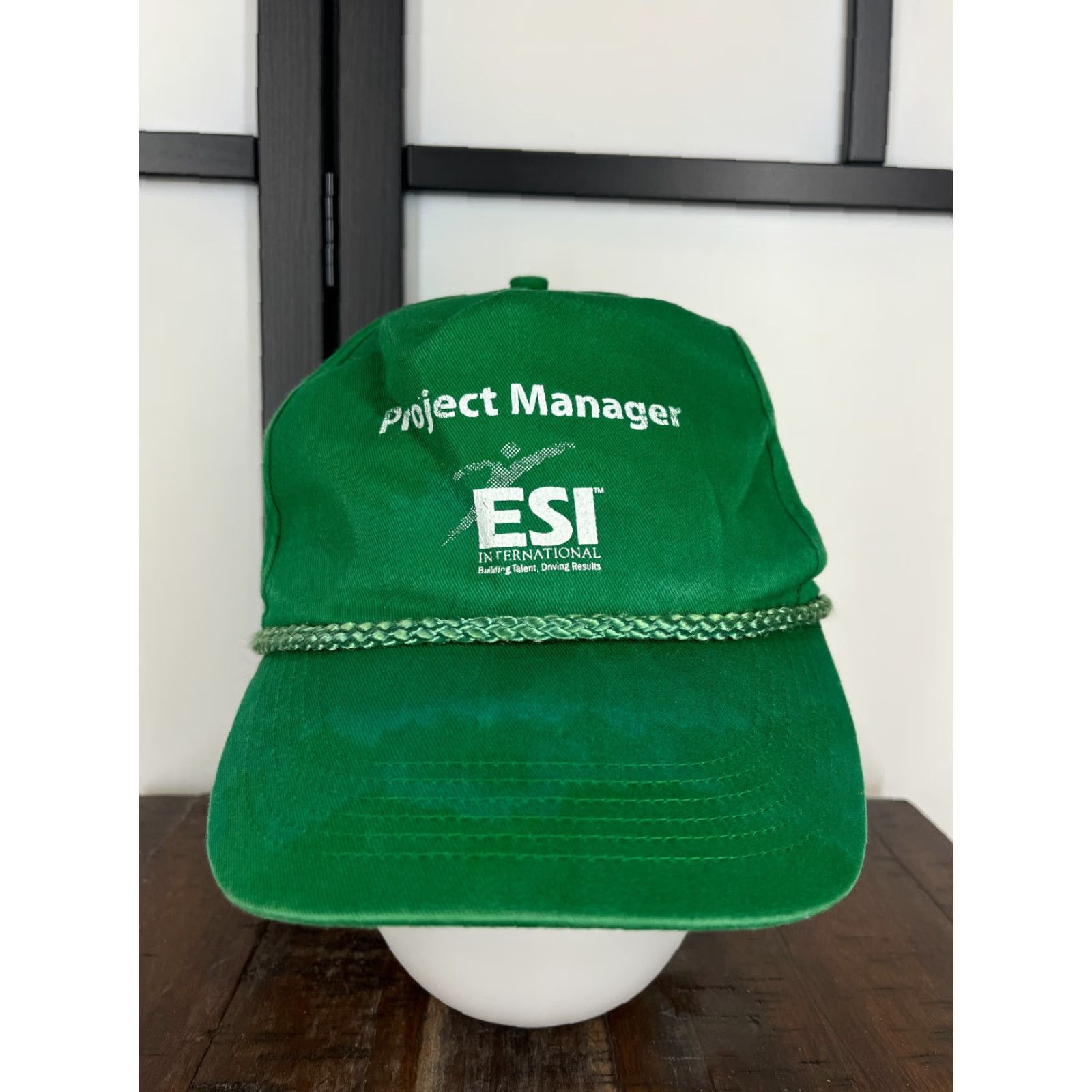 Y/Project OC Project Managing Hat Cap Strap Back Adult Green Cotton Twill Snapback Shirt Shoes? Size ONE SIZE - 2 Thumbnail