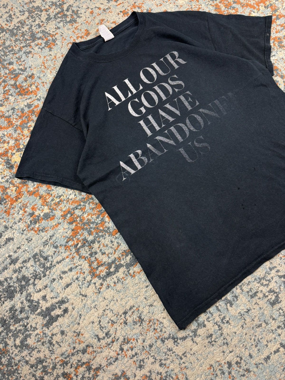 Band Tees × Vintage Vintage 00s All our gods have abandoned us faded washed tee Size US L / EU 52-54 / 3 - 2 Thumbnail