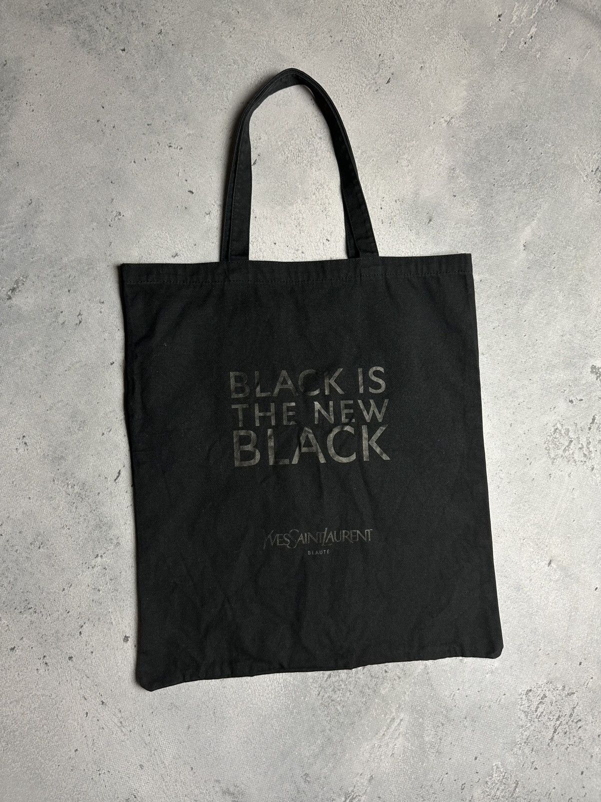Yves Saint Laurent Yves Saint Laurent Beauty Shopper Bag Black y2k Italy YSL Size ONE SIZE - 4 Thumbnail