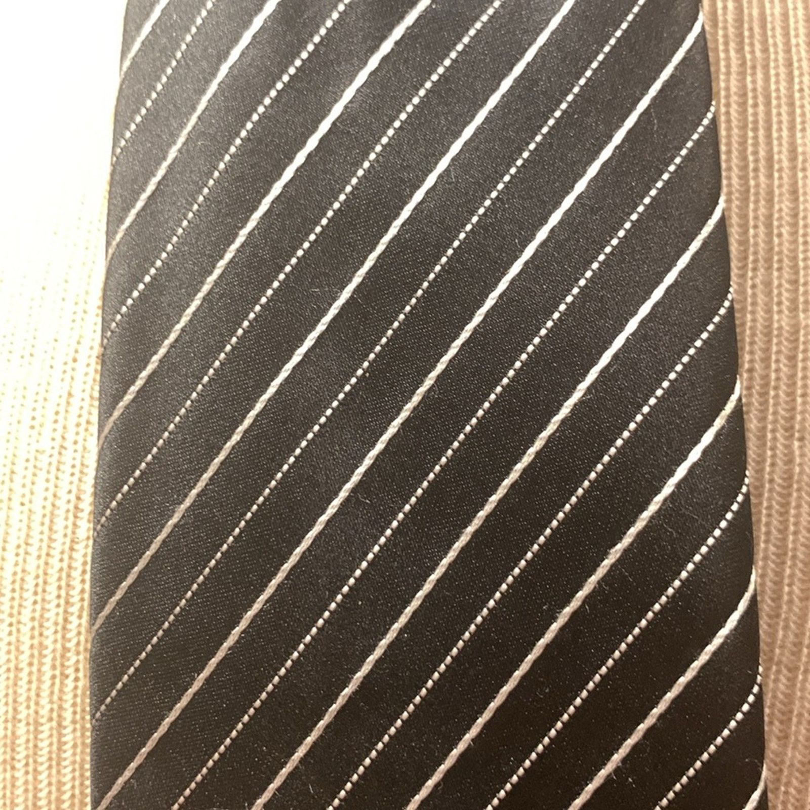 Donald Trump Donald J Trump signature collection pinstripe silk necktie Size ONE SIZE - 4 Thumbnail