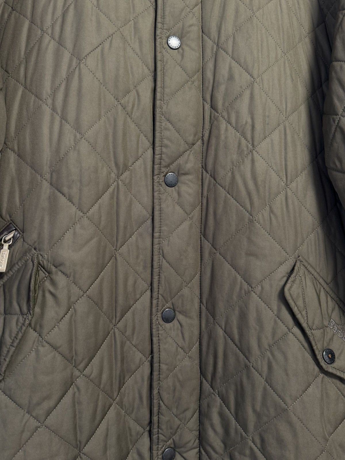 Barbour men's Barbour Chelsea Sportquilt Quilted Olive Field Jacket Size US XL / EU 56 / 4 - 5 Thumbnail