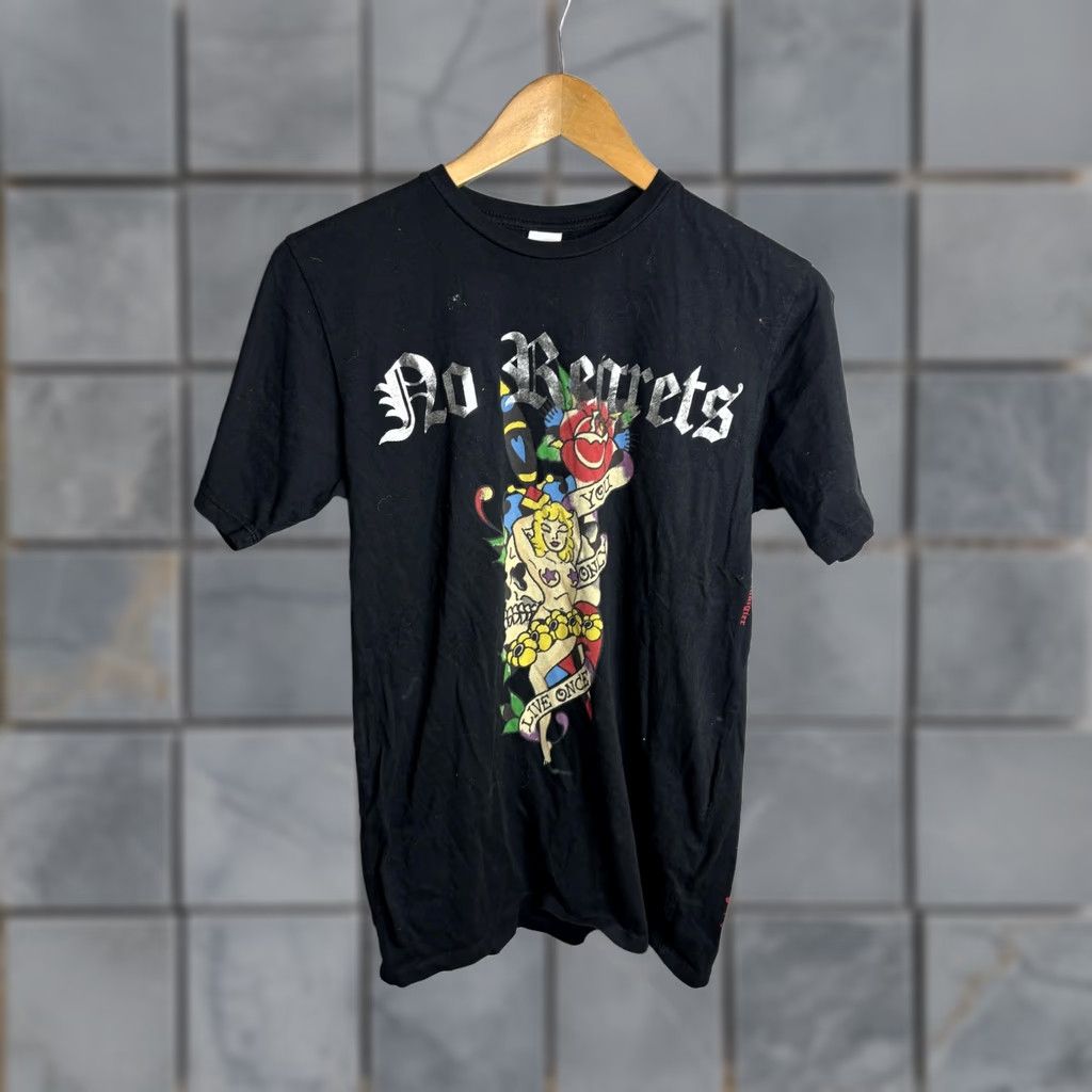 Ed Hardy Ed Hardy Shirt Mens Small Black No Regrets Skull Tattoo Graphic Tee T-Shirt Size US S / EU 44-46 / 1 - 1 Thumbnail