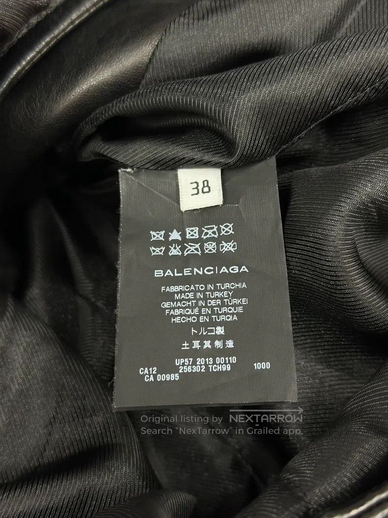 Balenciaga Balenciaga Black motorcycle leather coat Size XS / US 0-2 / IT 36-38 - 5 Thumbnail