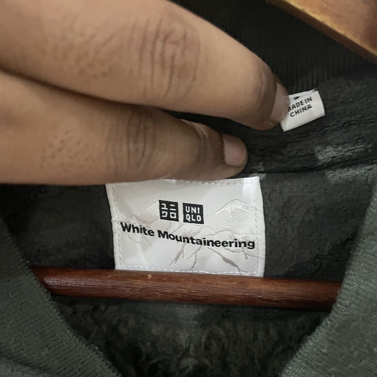 Vintage White Moutaineering X Uniqlo Fleece Jacket