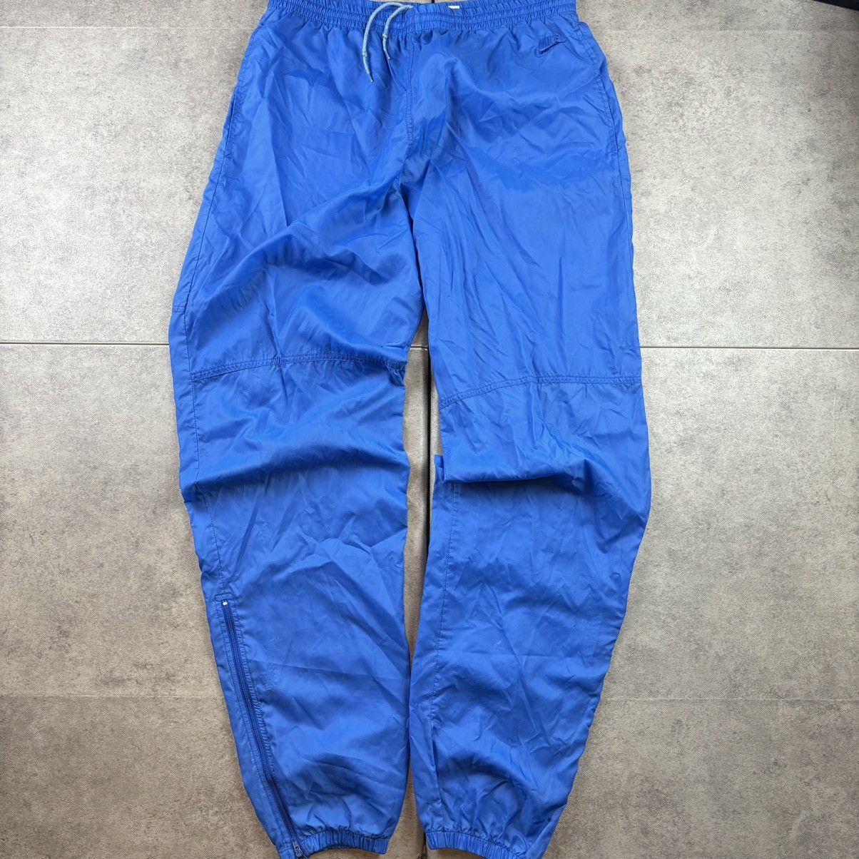 Nike Vintage 90s blue nike track pants Size US 31 - 1 Thumbnail