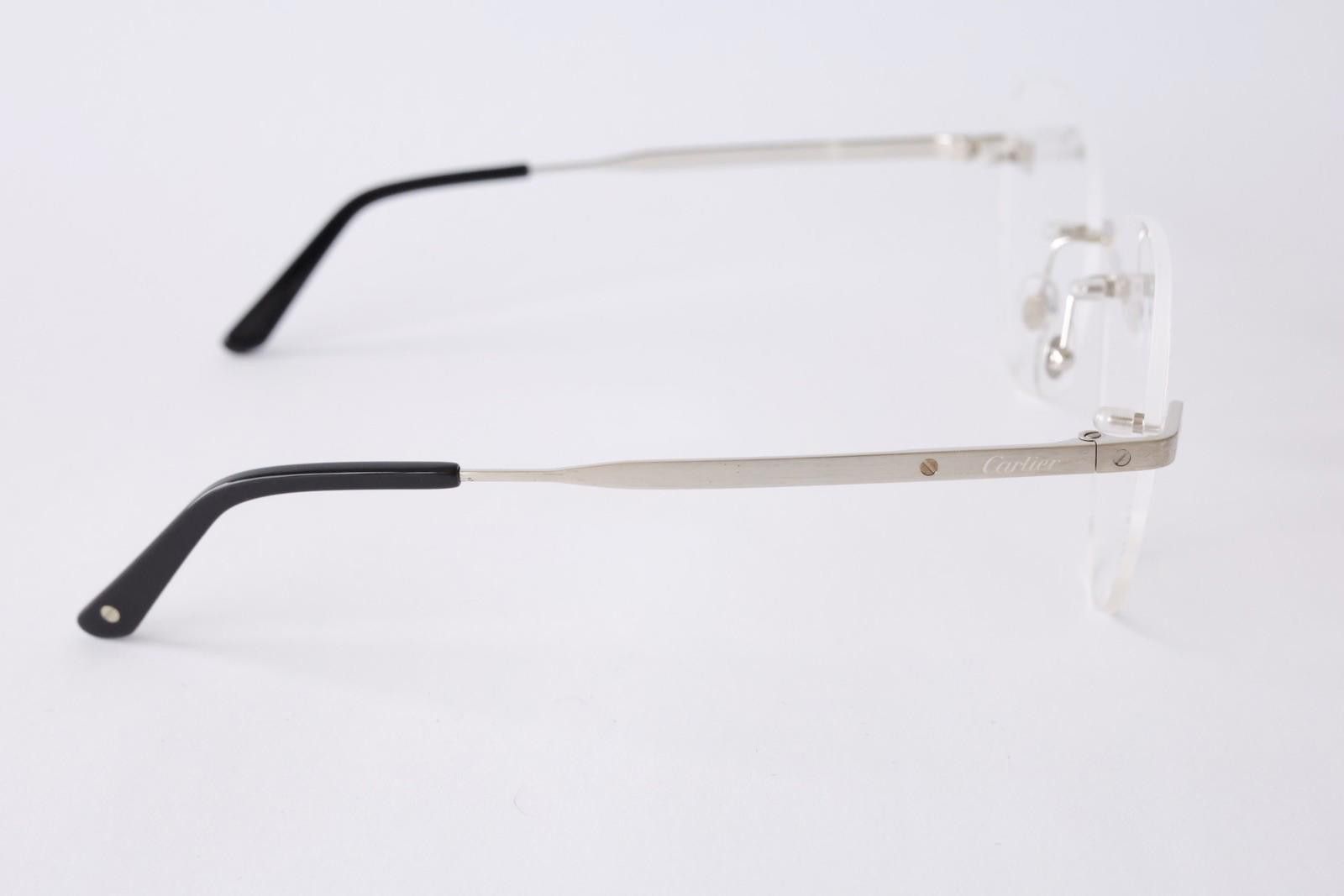 Cartier New Cartier optical eyeglasses CT0338O 002 silver Santos Size ONE SIZE - 7 Thumbnail