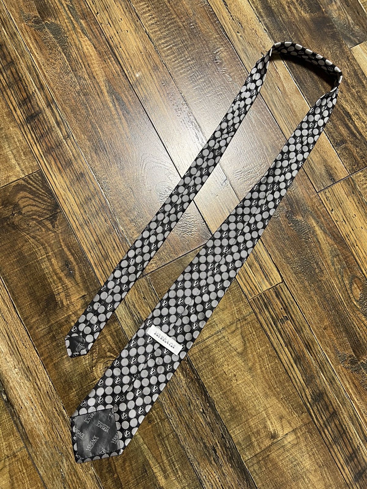 Versace VERSACE COLLECTION SILK MONOGRAM TIES MADE IN ITALY Size ONE SIZE - 6 Thumbnail