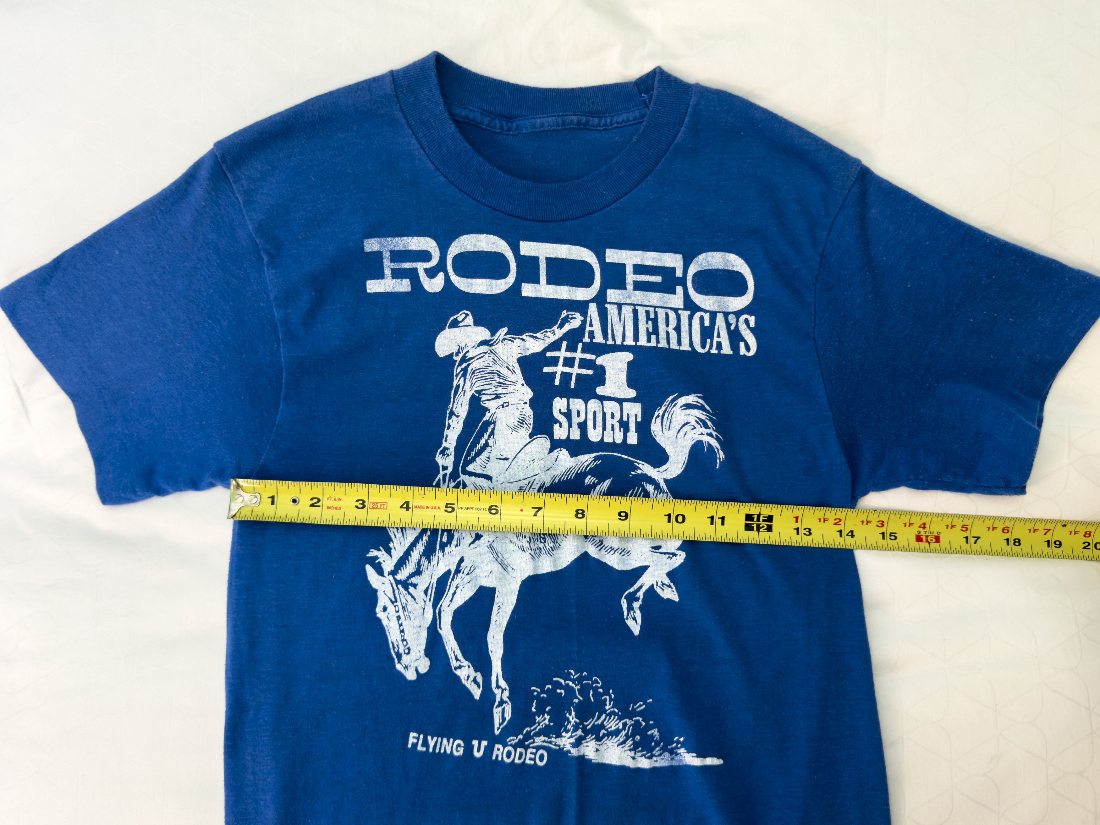 Other Vintage Flying U Rodeo “America’s #1 Sport” Single Stitch T Size XS / US 0-2 / IT 36-38 - 7 Thumbnail