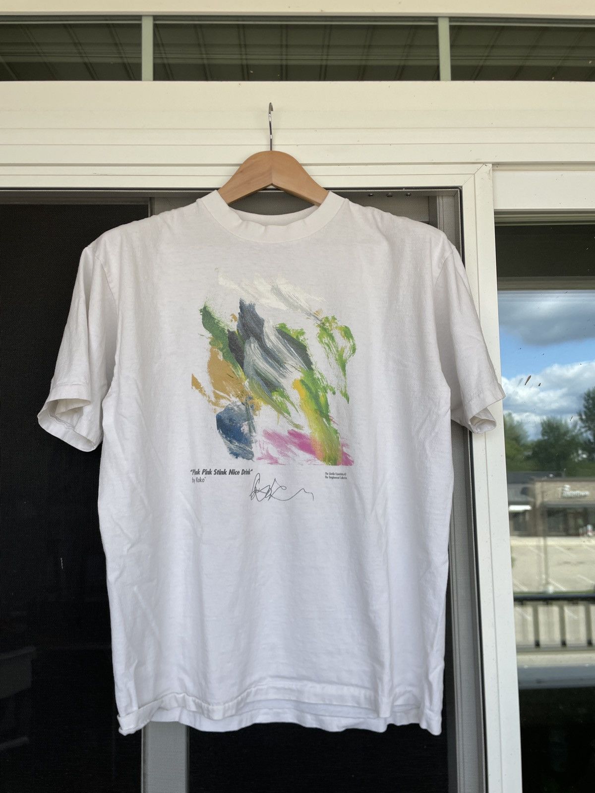 Vintage Vintage Art Pink Pink Stink Nice Drink Paint Brush T shirt Size US M / EU 48-50 / 2 - 1 Thumbnail