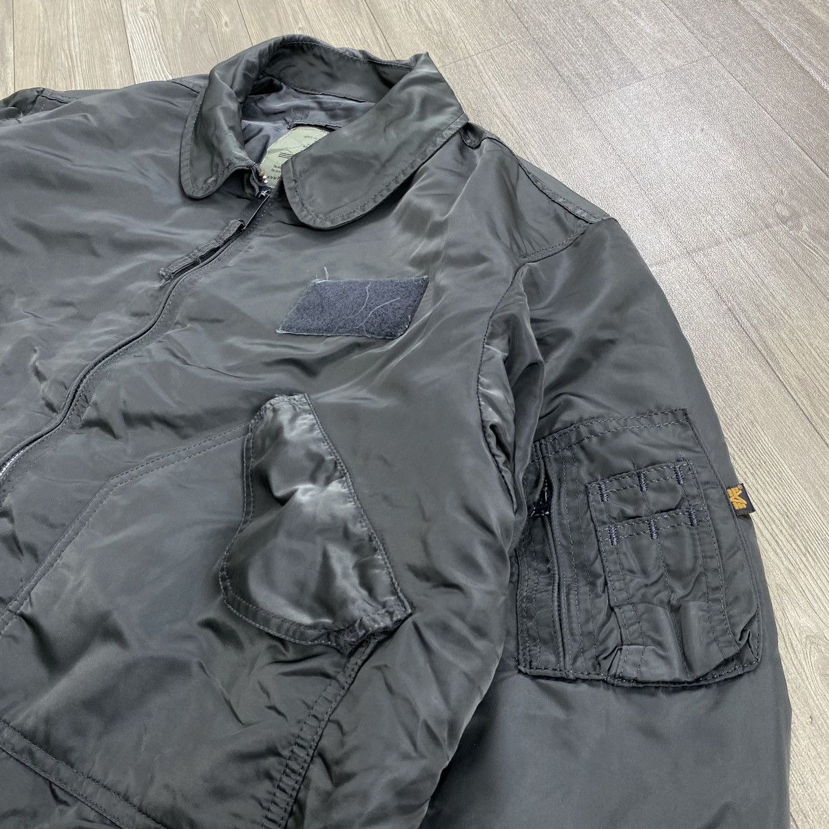 Alpha Industries 🇺🇸Vintage Alpha Industries CWU 45/P Army Flight Bomber Jacket Size US XL / EU 56 / 4 - 3 Thumbnail