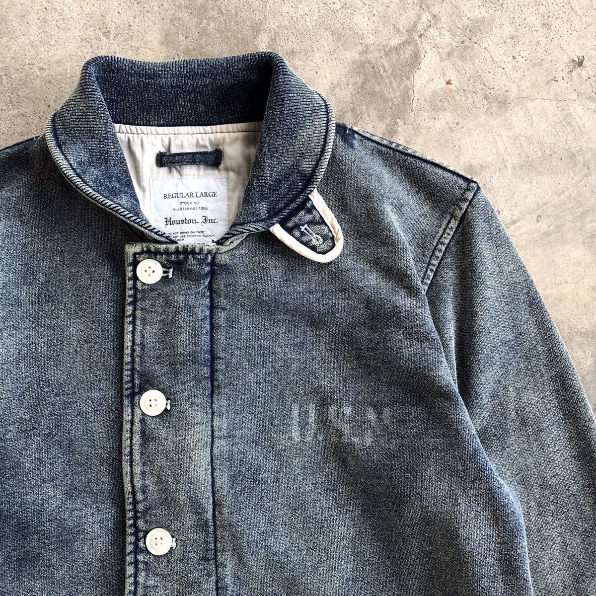 Toyo Enterprises HOUSTON USN Military Indigo Deck Jacket Size US L / EU 52-54 / 3 - 6 Thumbnail