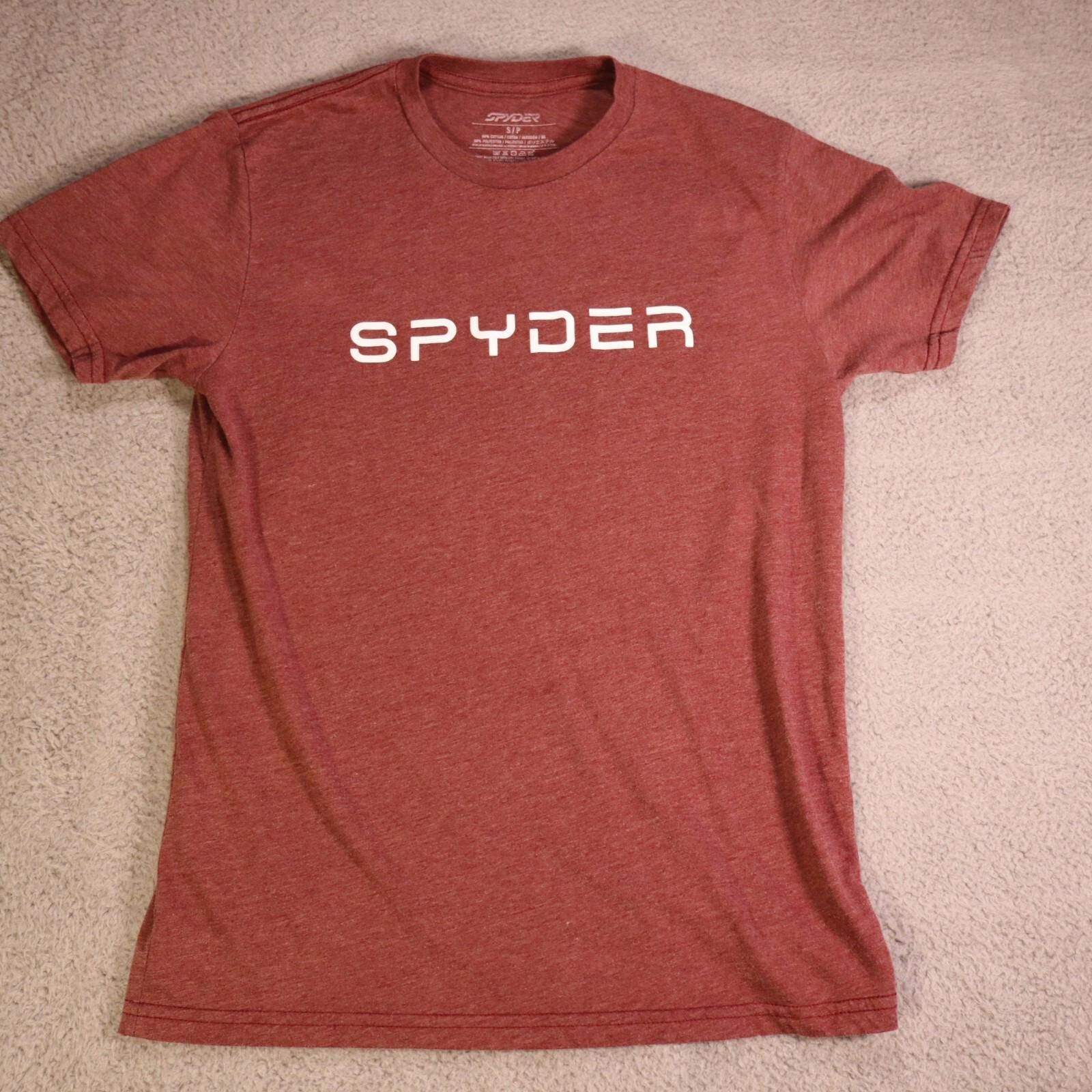 Spyder Spyder T-Shirt Adult Small Maroon Heather Red Graphic Print Size US S / EU 44-46 / 1 - 1 Thumbnail