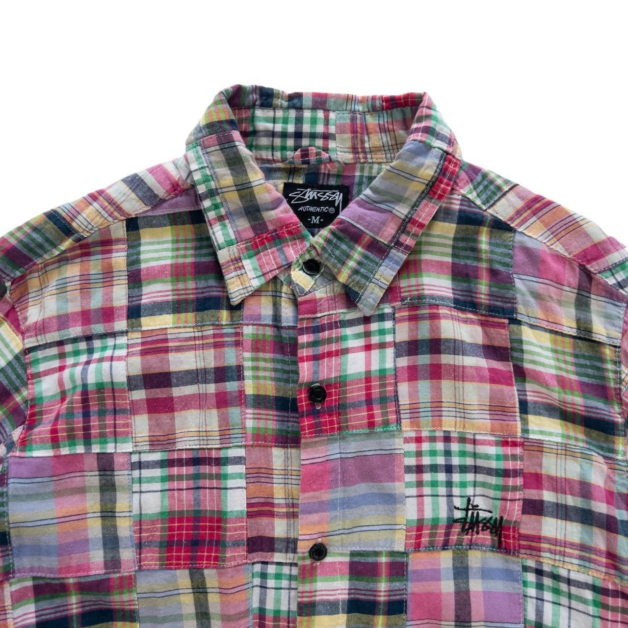 Stussy Vintage Stussy Patch Work Button Up Shirt Size M Size US M / EU 48-50 / 2 - 3 Thumbnail